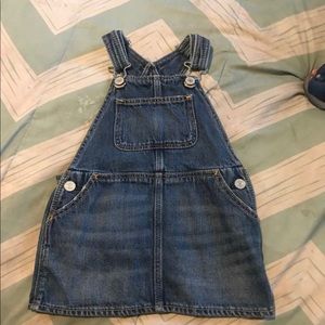 12-18 month old girl jean overall dress